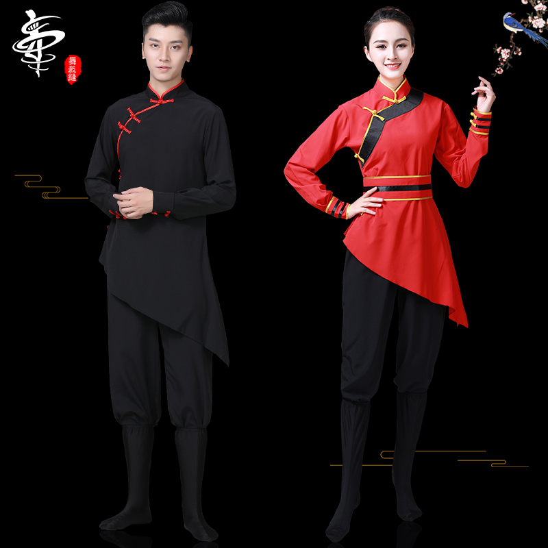舞裁缝旗舰店蒙古舞蹈服装男女蒙族草原舞成人新款现代藏族演出服饰少数民族2
