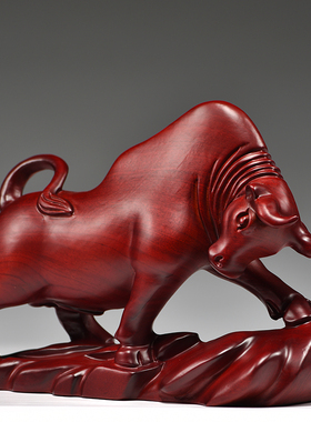 红木中式华尔街牛家居饰品