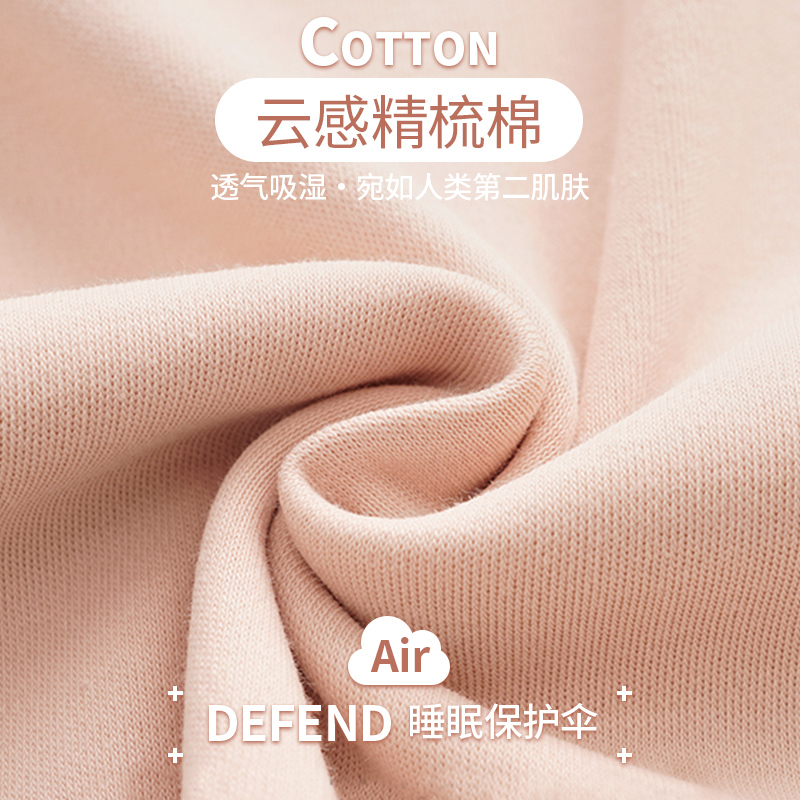 日本睡衣秋季女款大码开衫纯棉粉色长袖时尚新款宽松家居服套装