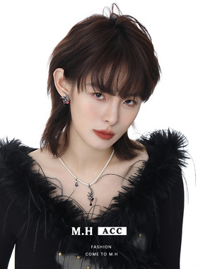 2026新款原创设计暗黑风蝙蝠翅膀系列时尚甜酷朋克风项链耳环饰品