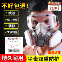 Anti-gas mask Full cover spray paint special full face anti-dust mask anti-industrial dust fire protection discharge mask