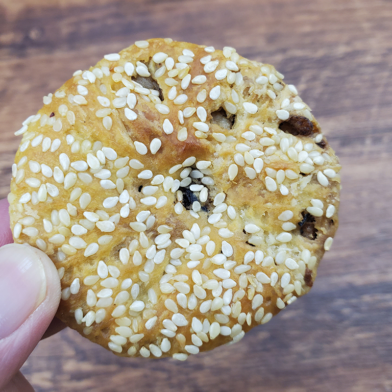 德辉薄酥饼鲜肉梅干菜休闲小吃零食传统糕点心散装正品夜宵充饥-图0