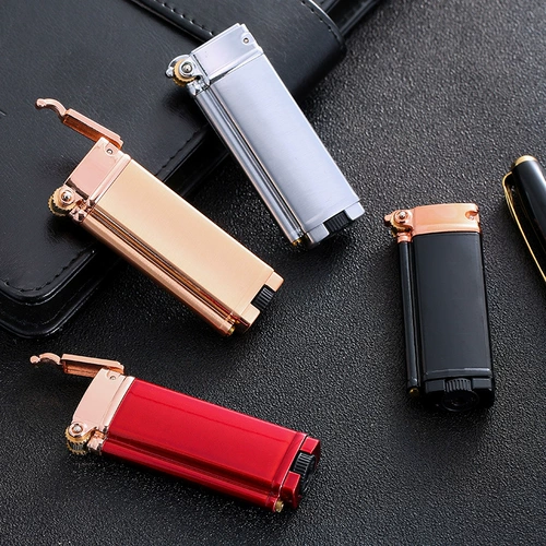 Мужская ветрозащитная ультратонкая маленькая портативная зажигалка, подарок на день рождения