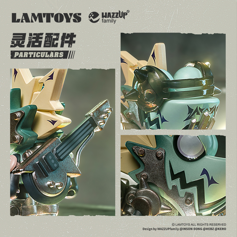 正版现货LAMTOYS变色龙盲盒第8代废土乐队手办八代机械朋克人偶 - 图1