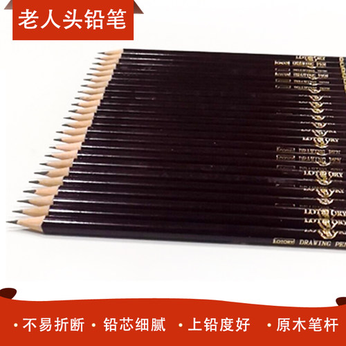 老人头铅笔素描速写绘画铅笔美术素描专业写生绘画铅笔2H到14B - 图2
