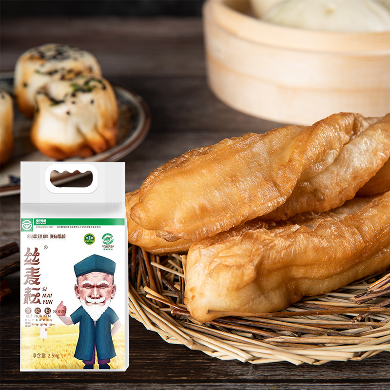 丝麦耘新疆奇台面粉10斤 筋道面粉雪花粉黑小麦粉低筋面粉家庭 - 图3