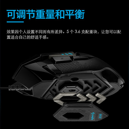 【官方旗舰店】罗技g502hero有线鼠标电竞游戏外设台式笔记本通用 - 图3