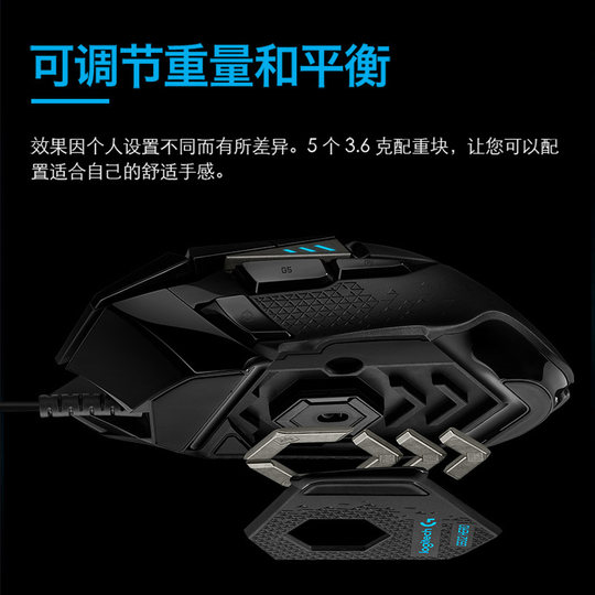 【官方旗舰店】罗技g502hero有线鼠标电竞游戏外设台式笔记本通用