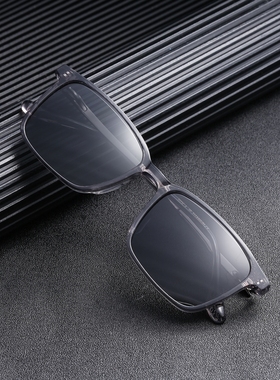 方形超轻复古风钓鱼偏光太阳镜