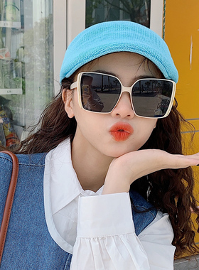 墨镜时尚风百搭显脸小白色太阳镜