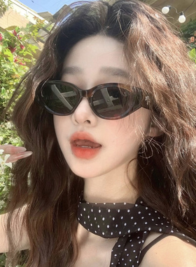 2025新款焦糖色猫眼墨镜女高级感