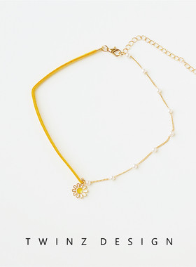 听之「巴洛克奶黄」女蕾丝项链