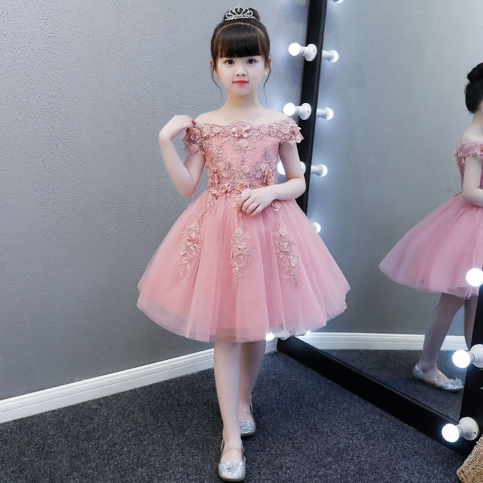 2022女童晚礼服公主裙儿童婚纱花童生日表演主持人钢琴演出服夏,淘宝优惠券,粉丝福利购,淘宝优惠卷