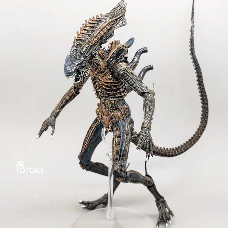 7寸异形狗大战铁血战士手办契约模型Alien 可动人偶玩具母后 NECA - 图1