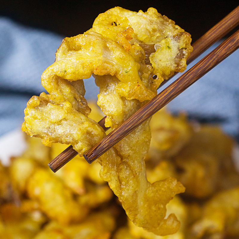 美好酥炸平菇1000g油炸平菇农家休闲小吃加热即食火锅食材私房菜-图0