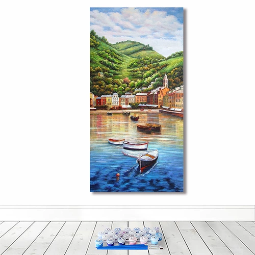 Европейская в стиле сельская местность ландшафт лод