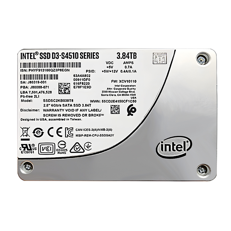 Intel/英特尔 S4510 3.84T SATA3.0企业级固态硬盘 SSDSC2KB038T8 - 图3