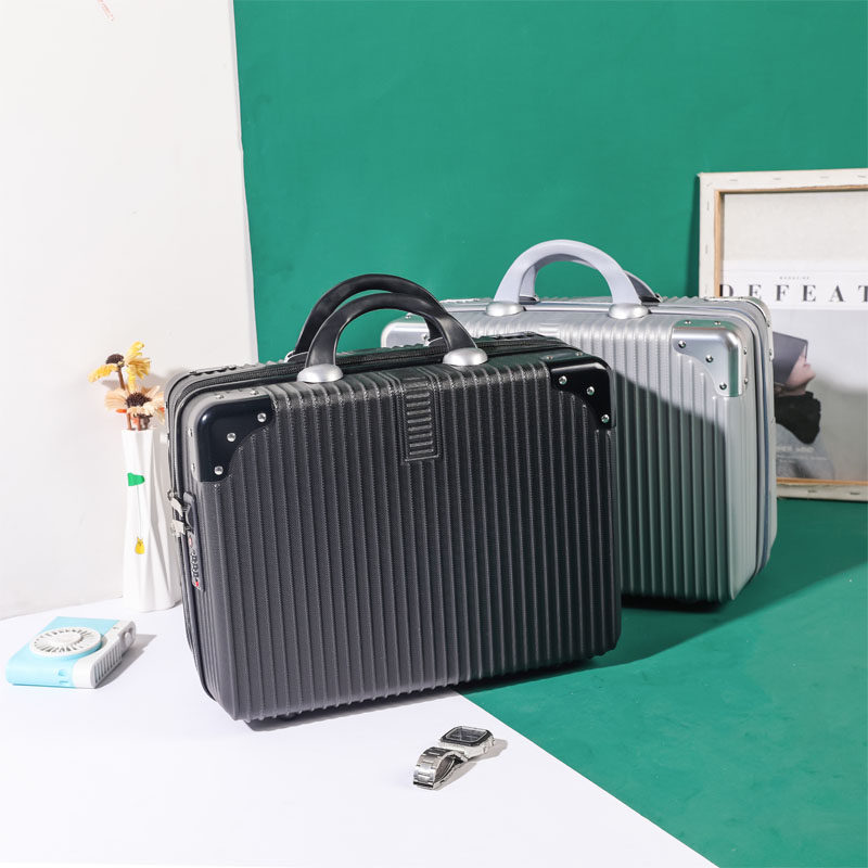 复古14寸手提小型带密码锁女行李箱 鹃羚旅行箱