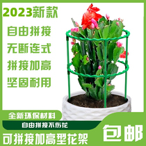 2023 new crab claw blue bracket multilayer double layer gardening flower shelf Orchid protective leaf support plant climbing vine shelf