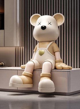 暴力熊坐姿摆件店铺门口橱窗礼品