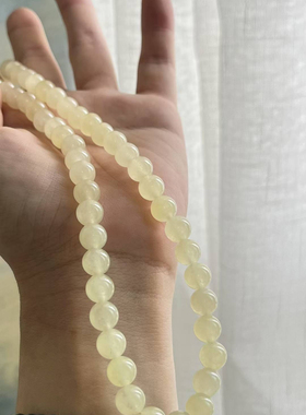 VN JEWELRY天然石黄玉髓钛钢串珠项链女小众设计感高级锁骨链颈链