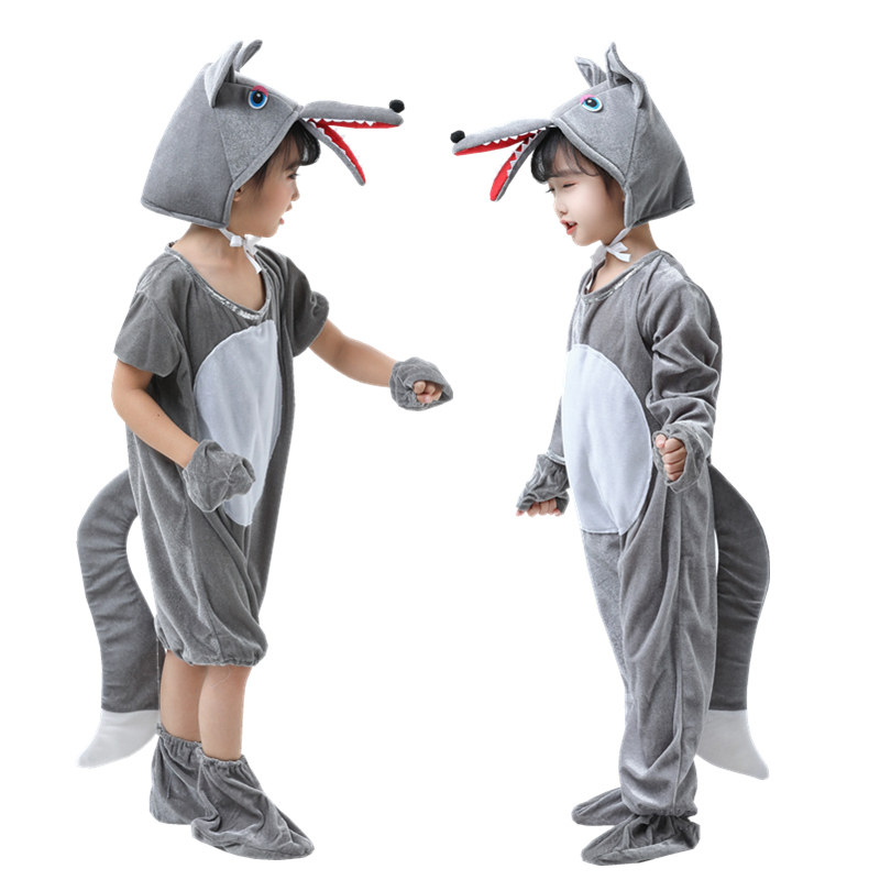 元旦儿童大灰狼演出服狼来了表演服狼和小羊服饰动物卡通幼儿园舞,淘宝优惠券,粉丝福利购,淘宝优惠卷