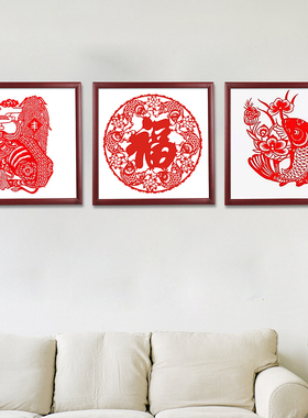 实木正方形钻石画框框架书法字画