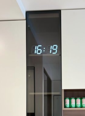 led数字时钟柜门电子钟表客厅厨房挂墙3D时钟显示创意挂表装饰品