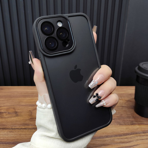 适用苹果17ProMax手机壳iPhone15合金玻璃镜头膜14Plus透明超薄13防摔硅胶12新款16全包11保护套个性C73 - 图1