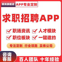Job Hunting Small Program Source Building Co-City Part-time Human Resources Labor Dispatch APP Customized Development