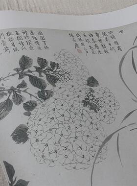 :1故宫博物院藏名家作品真迹复制 明 周之冕 百花图卷31.6xM830cm