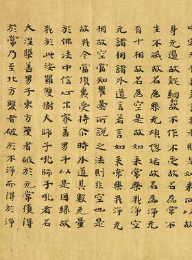 煌遗书 大英博物馆 S.781莫高窟b 大般涅盘经手稿 微喷经文长卷
