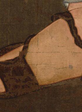 奘三藏像绢本立轴挂画中n国古代高僧唐僧取经画装饰画临摹