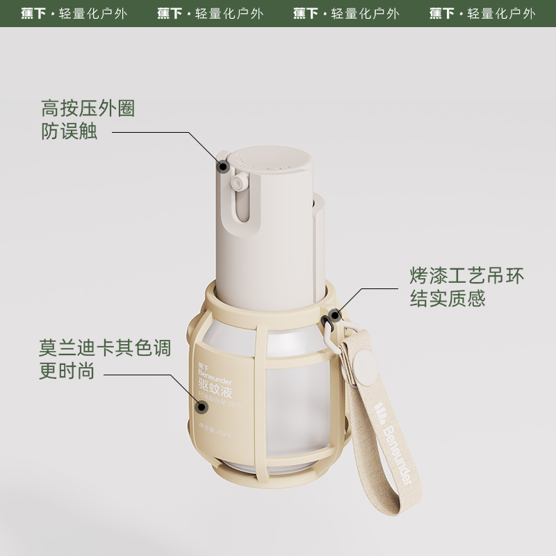 蕉下驱蚊喷雾AS728柑橘香型防蚊虫叮咬防水儿童安全花露水止痒液 - 图3