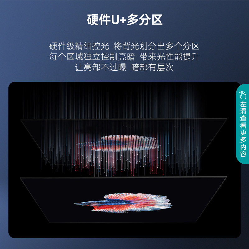 海信55e5h 55英寸多分区120hz高刷 海信电视平板电视