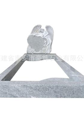 德国工艺定制墓碑 蓝珍珠与黑色花岗岩搭配纪念碑