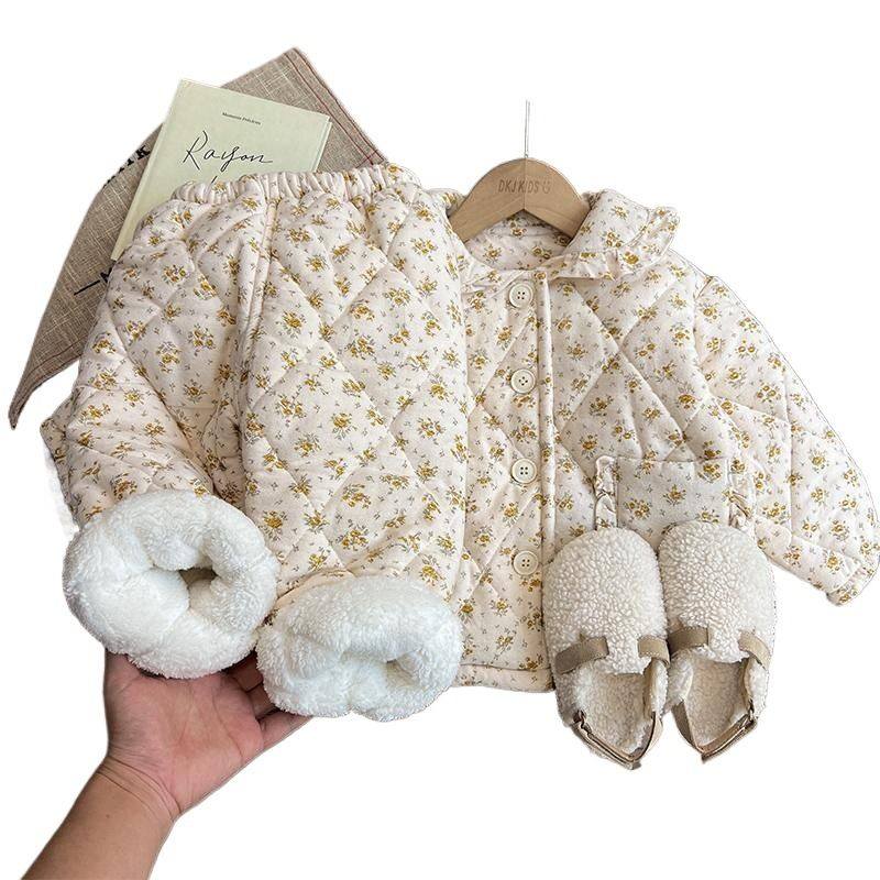 儿童睡衣冬款三层加绒新款女孩加厚宝宝家居服女童保暖默认项,淘宝优惠券,粉丝福利购,淘宝优惠卷