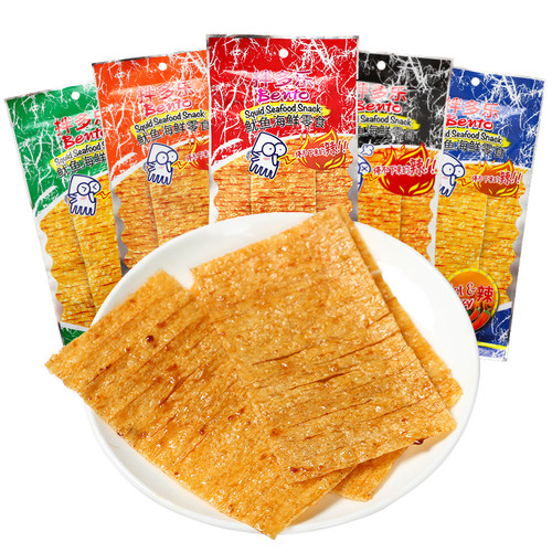 泰国进口零食bento拌多乐手撕鱿鱼片辣条香甜辣味鱿鱼干鱿鱼丝20g - 图3