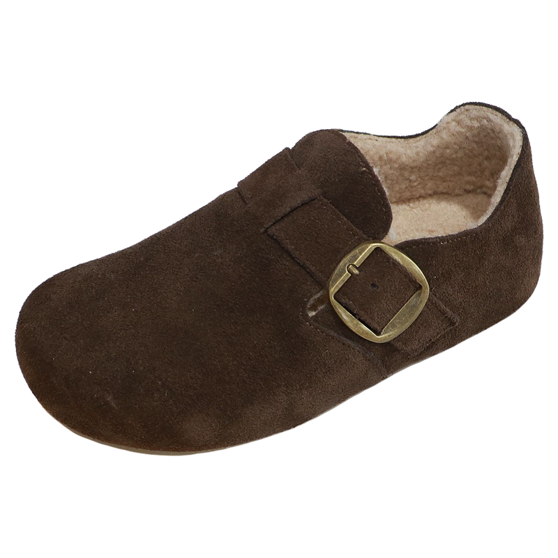 诗路花语女鞋2025冬季真皮勃肯鞋加绒保暖棉鞋软底乐福鞋551-1307,淘宝优惠券,粉丝福利购,淘宝优惠卷