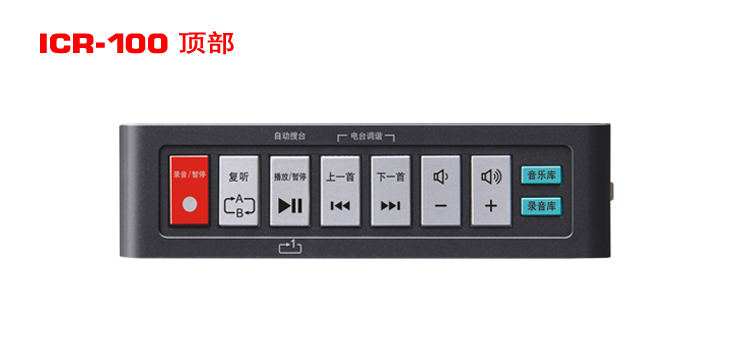 Tecsun/德生 ICR-100老人插卡MP3收音机录音广播半导体便携式调频 - 图1