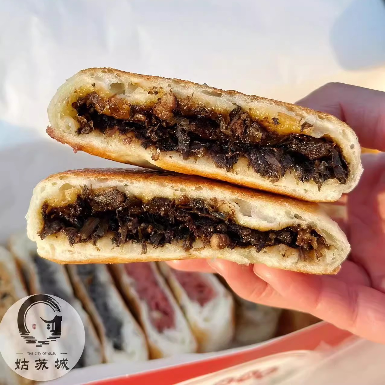 北寺塔苏州美食特产许家门酒酿饼点心玫瑰芝麻鲜肉顺丰 - 图2