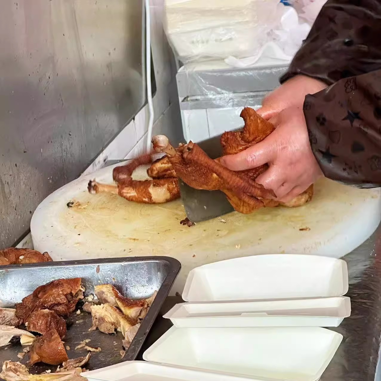 苏州山塘街美食卤菜熟食阿二烤鸡店网红烧鸡烤鸡每日现做顺丰快递