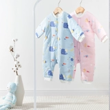 Хлопковый детский комбинезон для новорожденных для младенца, демисезонный удерживающий тепло пуховик, 2 шт