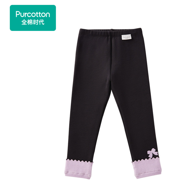 全棉时代2023冬女幼童宝宝打底裤中腰打底裤贴身裤子加厚保暖亲肤,淘宝优惠券,粉丝福利购,淘宝优惠卷