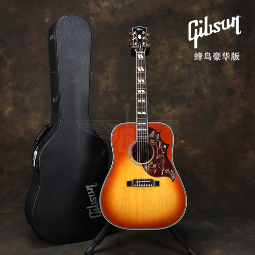 飞琴行吉普森Gibson Hummingbird蜂鸟Dove全单电箱民谣吉他蓝鸟-图1