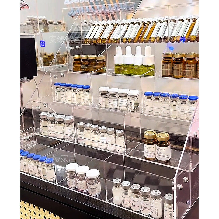 现货安瓶精华寡肽陈列架水光针展示台冻干粉收纳架直播间桌面展架,淘宝优惠券,粉丝福利购,淘宝优惠卷