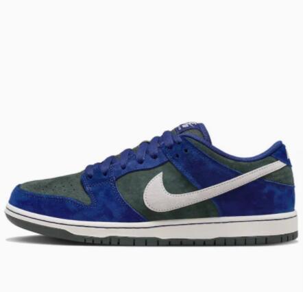 油腻叔 Nike Dunk SB Low 绿蓝白 防滑耐磨板鞋 HF3704-400 - 图3