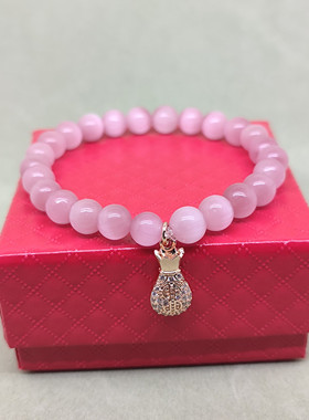 送女友猫眼石手链招桃花