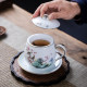 Jingdezhen ceramic ດອກແລະນົກ painted ຈອກຊາ