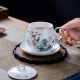 Jingdezhen ceramic ດອກແລະນົກ painted ຈອກຊາ
